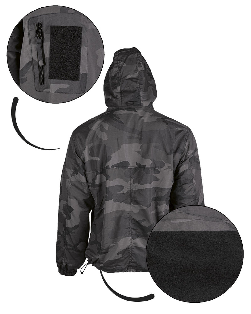 MIL-TEC® Dark Camo Winter Combat Anorak