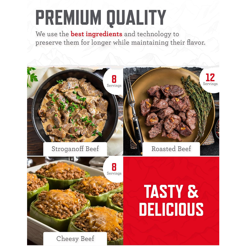 ReadyWise 60 Serving Freeze Dried Meat and 20 Servings of Rice Bucket