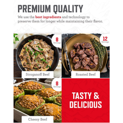 ReadyWise 60 Serving Freeze Dried Meat and 20 Servings of Rice Bucket