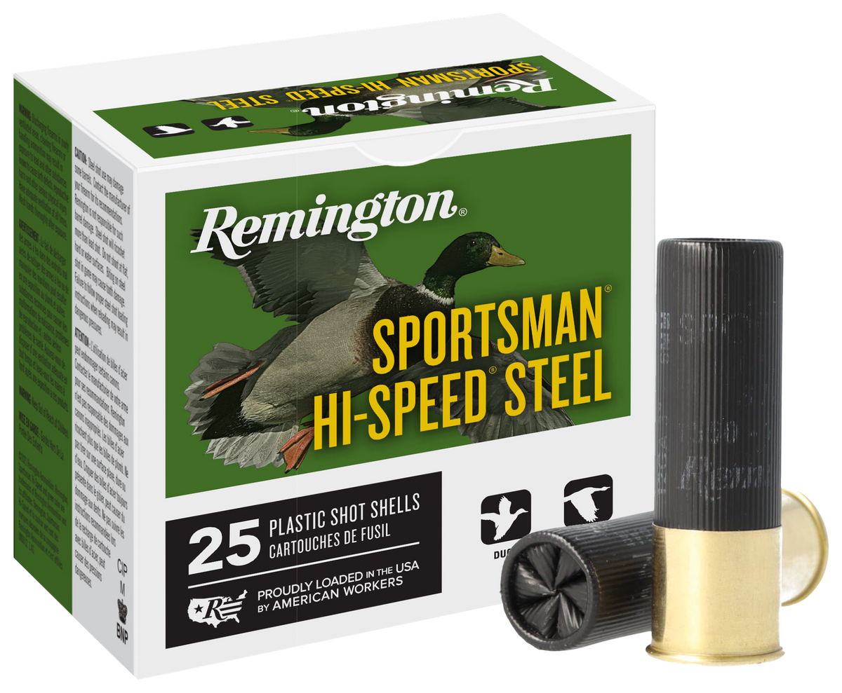 Remington Ammunition Sportsman Hi-Speed Steel 12 Gauge 3" 1-1/8 oz #4 Shot - Box or Case