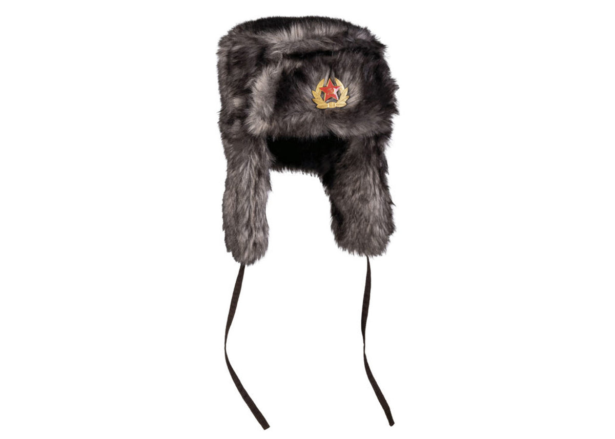 MIL-TEC® BLACK SHAPKA WINTER HAT NEW - Small