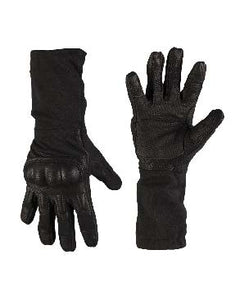 MIL-TEC® Black Long FR Action Gloves - Small, Medium, Large