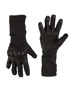 MIL-TEC® Black Long FR Action Gloves - Small, Medium, Large