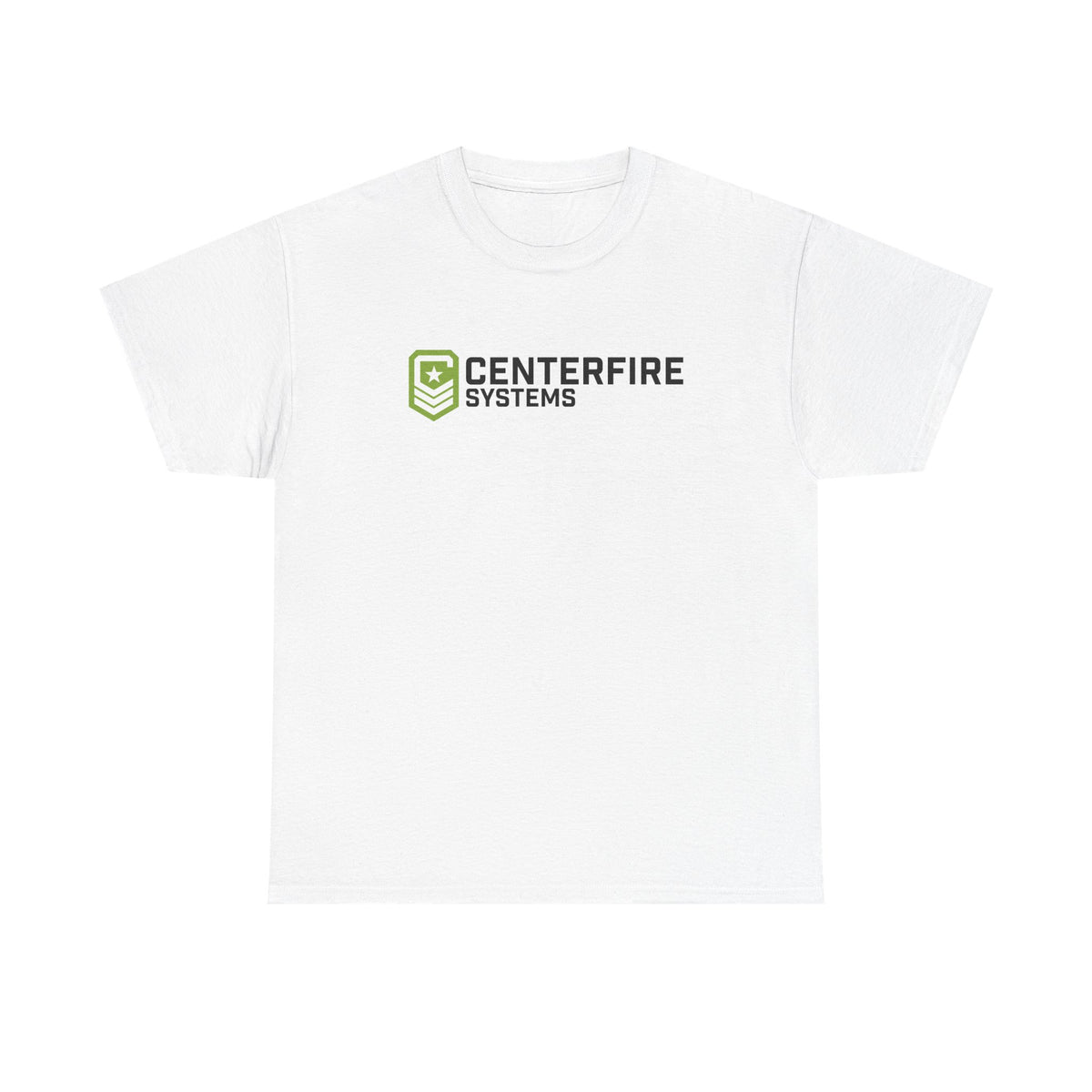 Centerfire Systems Bar Logo T-Shirt — Green Emblem