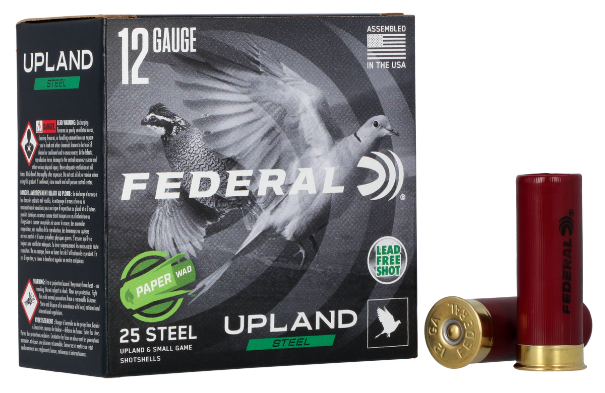 Federal Upland Field & Range Paper Wad 12 Gauge 2.75" 1 oz #7.5 Shot 25 Rd - Box or Case