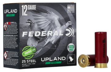 Federal Upland Field & Range Paper Wad 12 Gauge 2.75" 1 oz #7.5 Shot 25 Rd - Box or Case