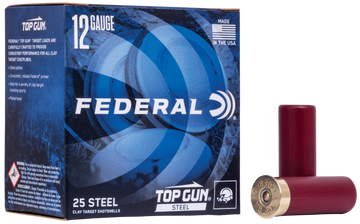 Federal Top Gun Steel 12 Gauge 2.75" 1-1/8 oz #7 Shot 25 Rd - Box or Case