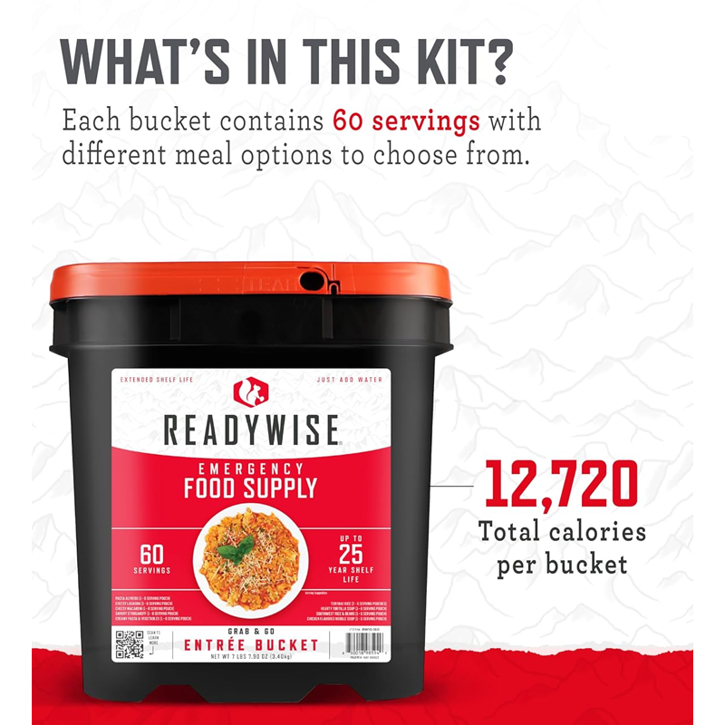 ReadyWise 60 Serving Entree Bucket