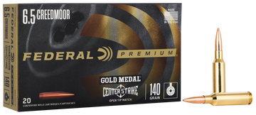 Federal Gold Medal CenterStrike 6.5 Creedmoor 140gr Open Tip Match - Box or Case