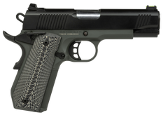 Tisas 1911 Yukon Full Size 10mm Auto 10+1 4.25" Stainless Barrel Black Cerakote Slide Dark Gray Cerakote Steel Frame G10 Grips
