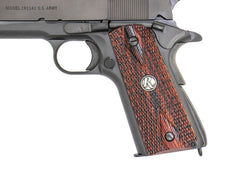 Remington 1911 Rosewood R Medallion-Raw Grips