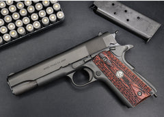 Remington 1911 Rosewood R Medallion-Raw Grips