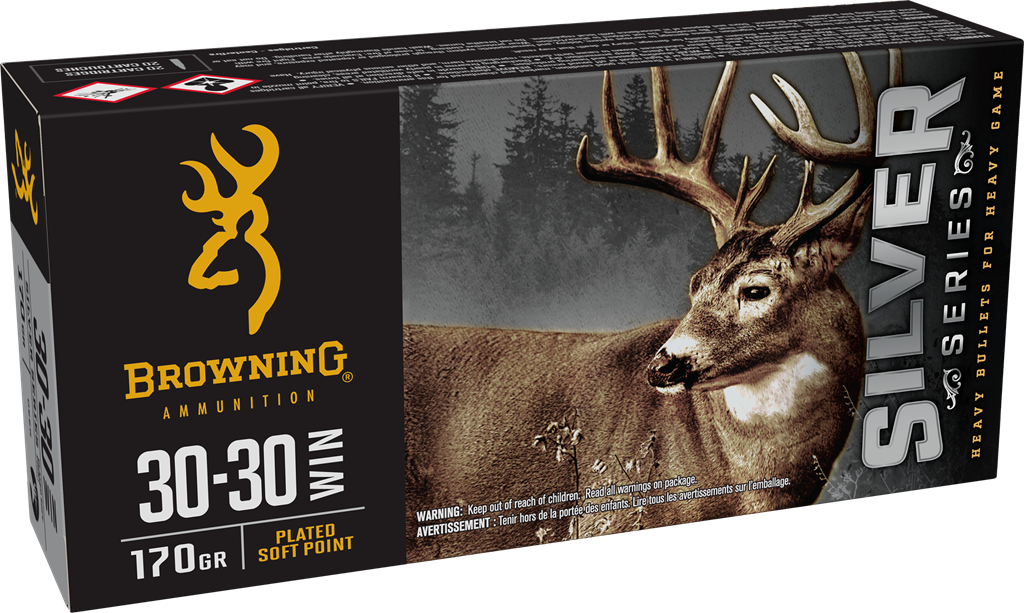 Browning Ammo Silver 30-30 Win 170gr Plated Soft Point 20rd Box