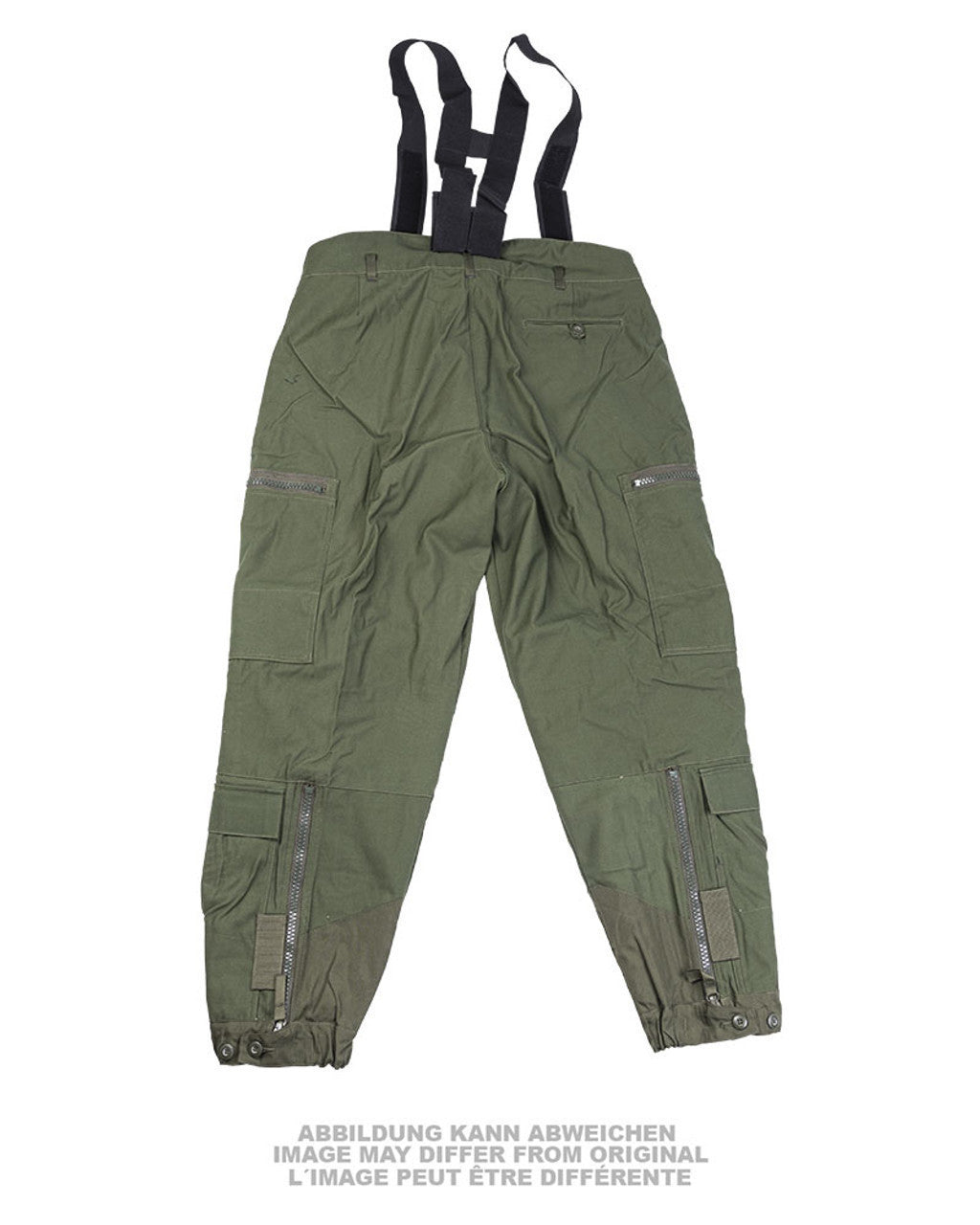 Swedish M90 OD Lined Tanker Pants w/Suspenders - XXLarge - Like New