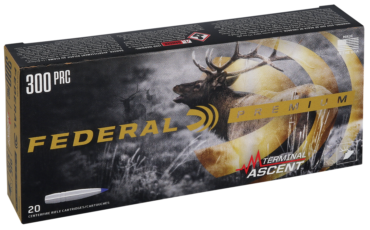 Federal Premium 300 PRC 210gr Terminal Ascent 20 Rd - Box or Case