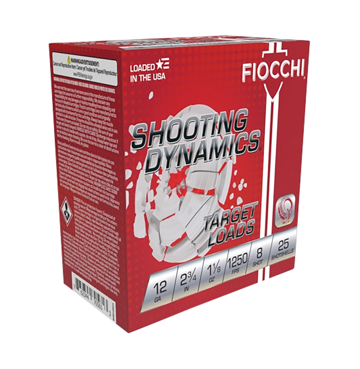 Fiocchi Shooting Dynamics 12 Gauge 2.75" 1 1/8 oz #8 Shot - Box or Case