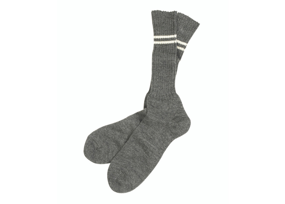 GERMAN REPRO WWII GREY WOOL SOCKS NEW - SIZE 2