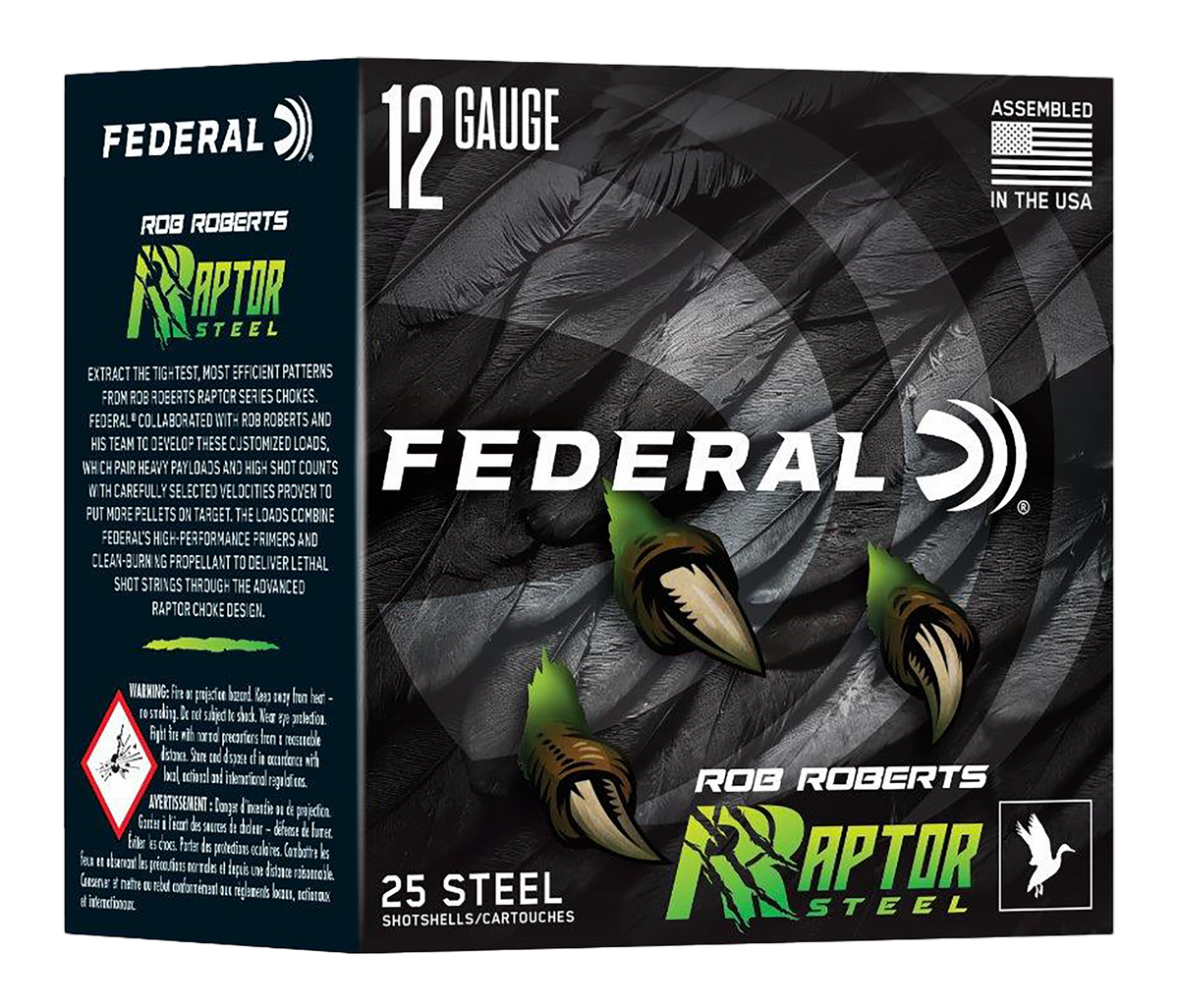 Federal Rob Roberts Raptor Steel 12 Gauge 3" 1 3/8 oz #2 Shot - Box or Case