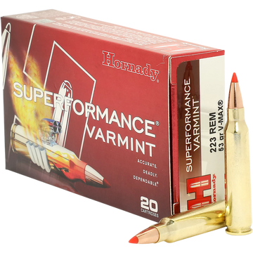 Hornady Superformance 223 WSSM 55gr V-Max 20 Rd - Box or Case
