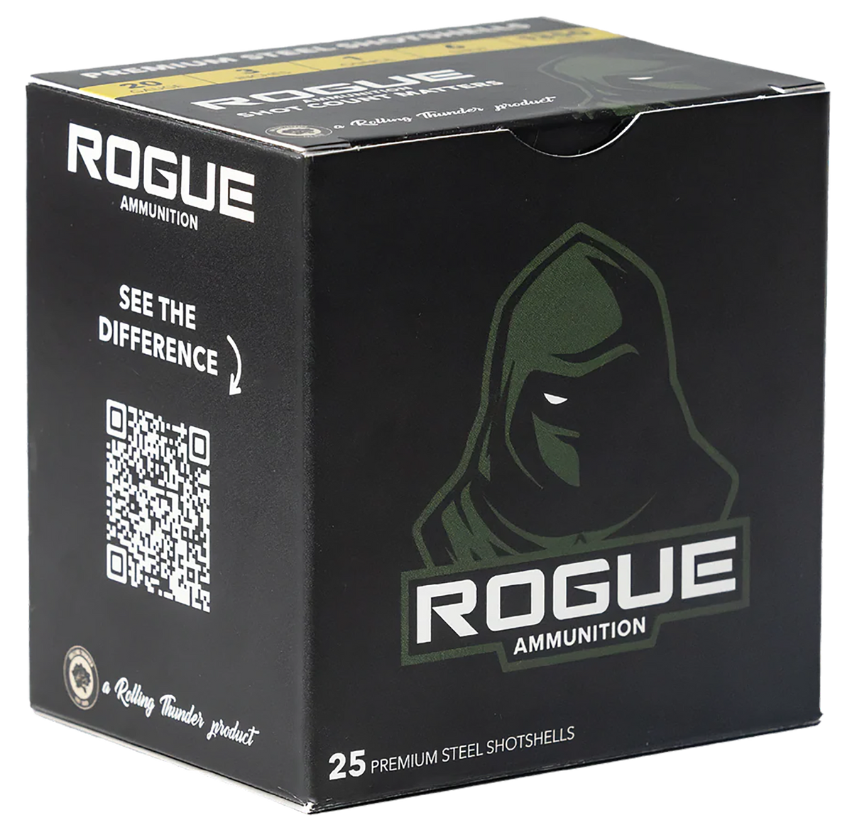Rogue Ammunition RA-20-1-4S 20 Gauge 3" 1 oz #4 Shot 25/Box - Box or Case