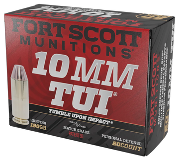 Fort Scott Munitions Claw Defense 10mm Auto 190gr Solid Copper Spun - Box or Case