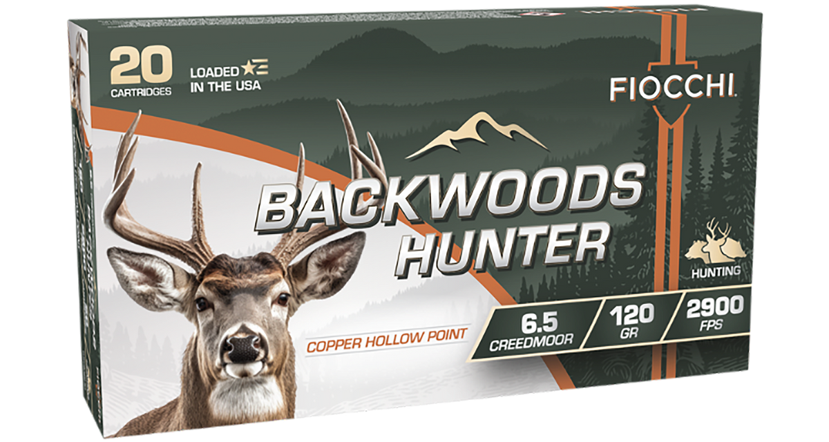 Fiocchi Backwoods Hunter 6.5 Creedmoor 120gr Copper Hollow Point 20-Rd - Box or Case