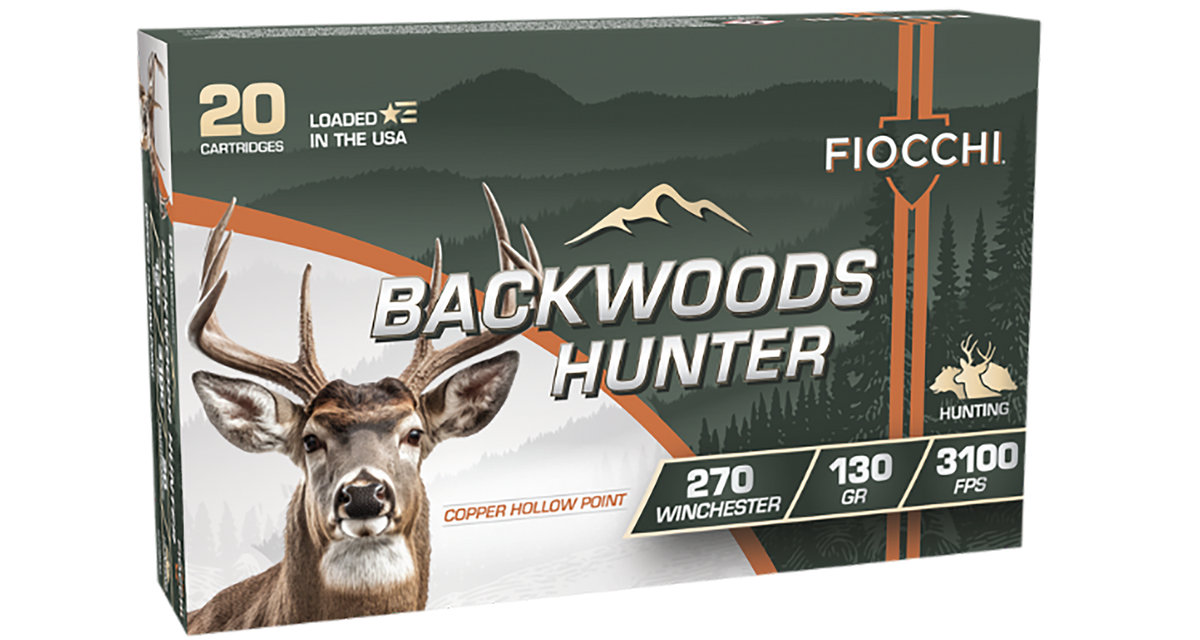 Fiocchi Backwoods Hunter 270 Win 130gr Copper Hollow Point - Box or Case
