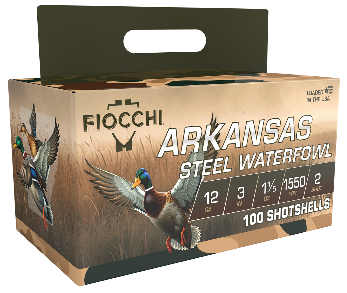 Fiocchi Arkansas Steel 12 Gauge 3" 1-1/5 oz 3 Shot Shotshells - Box or Case