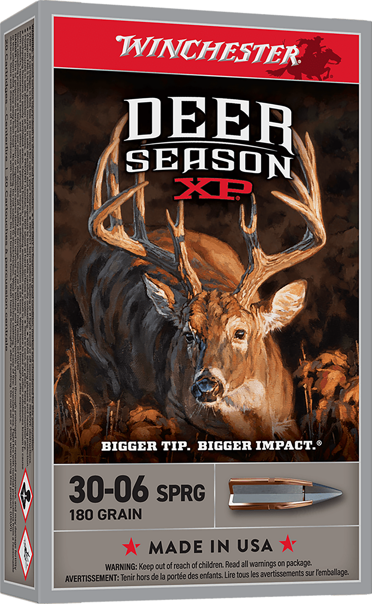 Winchester Ammo Deer Season XP 30-06 Springfield 180gr Extreme Point 20 Rd - Box or Case