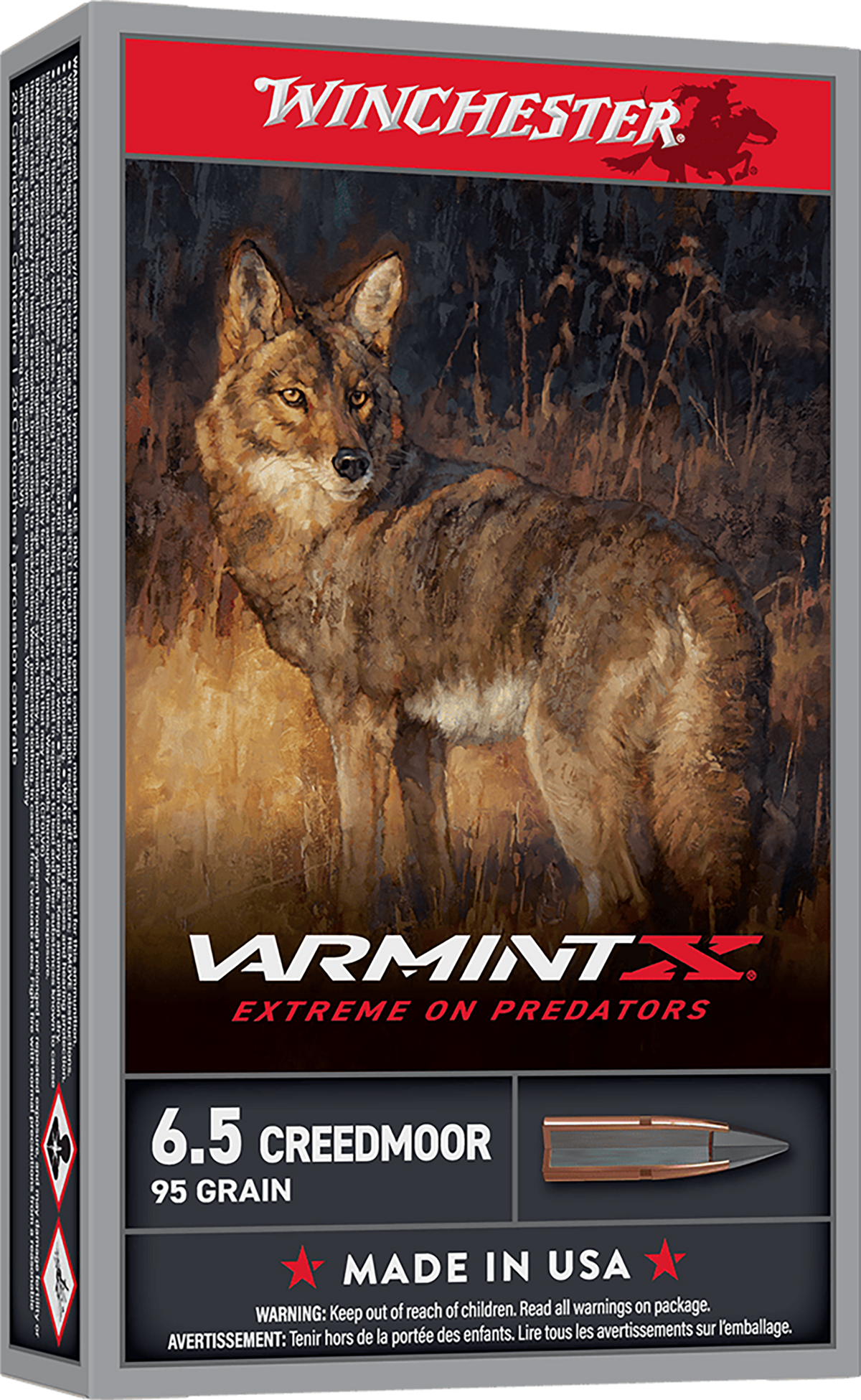 Winchester Ammo Varmint X 6.5 Creedmoor 95gr Polymer Tip - Box or Case