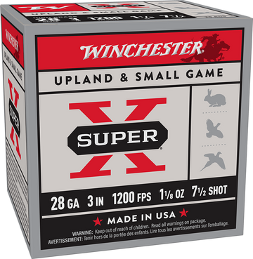 Winchester Ammo Super X 28 Gauge 3" 1-1/8 oz #7.5 Shot 25 Rd - Box or Case