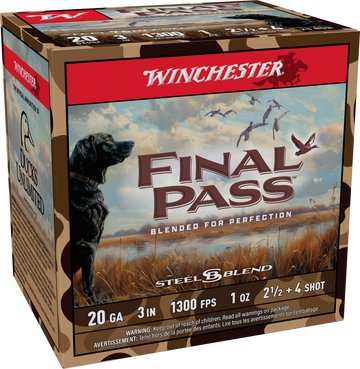 Winchester Ammo Final Pass 20 Gauge 3" 1oz 2.5/4 Shot 25 Rd - Box or Case