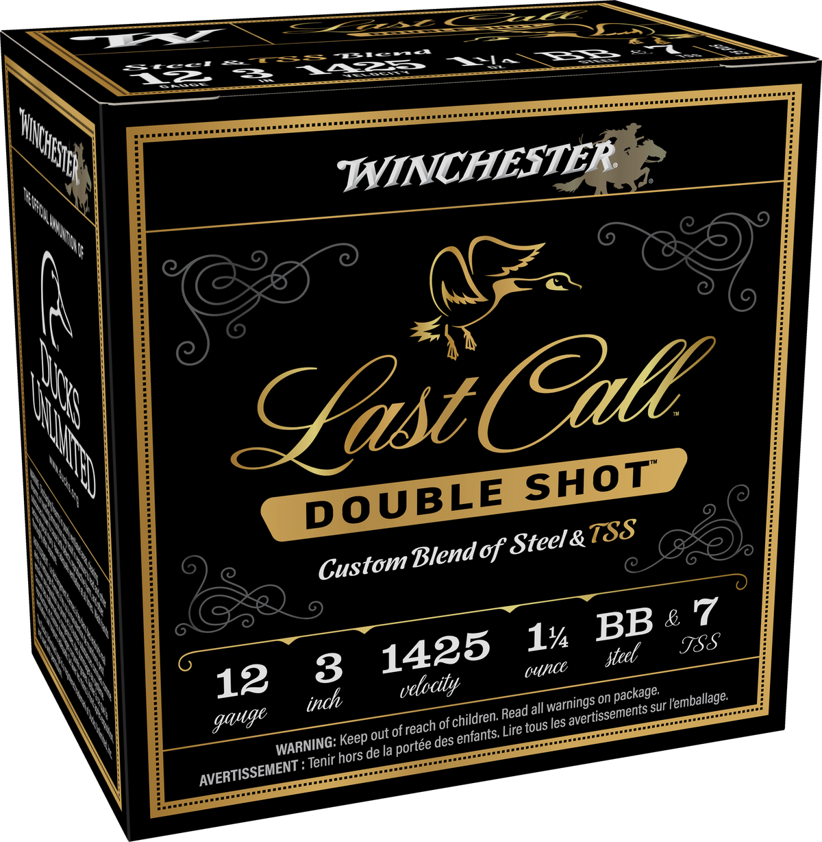Winchester Ammo Last Call Double Shot 12 Gauge 3" 1-1/4 oz BB Steel/7 TSS 25 Rd - Box or Case