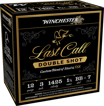 Winchester Ammo Last Call Double Shot 12 Gauge 3" 1-1/4 oz BB Steel/7 TSS 25 Rd - Box or Case