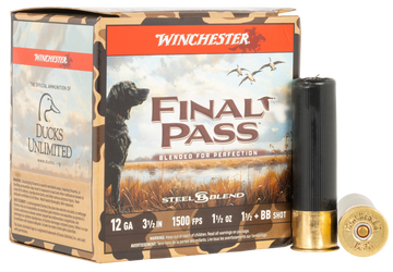 Winchester Ammo Final Pass 12 Gauge 3.5" 1-1/2 oz BB/1.5 Shot 25 Rd - Box or Case