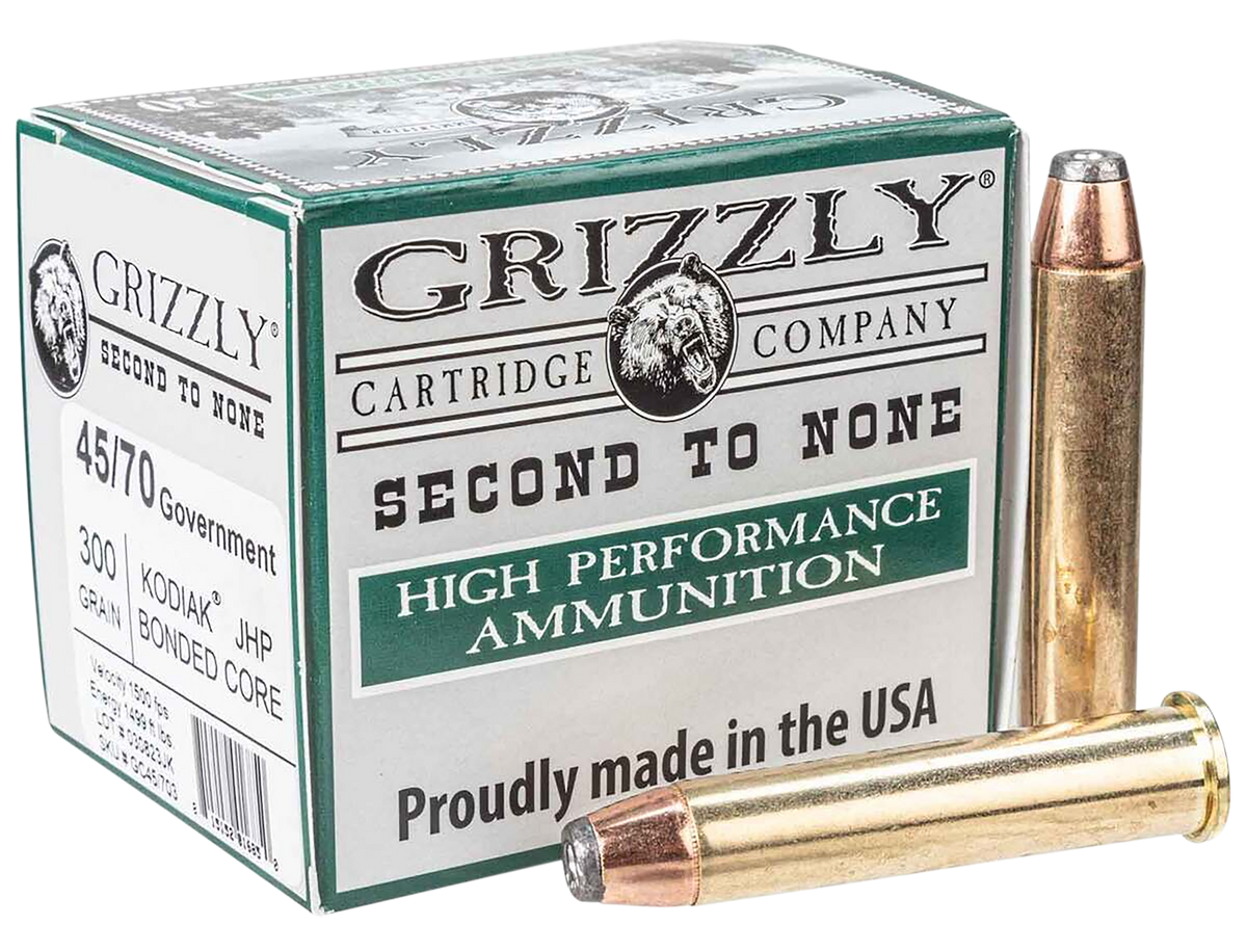 Grizzly Ammo GC45/703 45-70 Government 300gr Jacketed Hollow Point - Box or Case