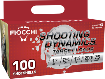 Fiocchi Shooting Dynamics 12 Gauge 2.75" 1 1/8oz #7.5 Shot - Box or Case