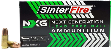 SinterFire Next Generation (NXG) 9mm Luger 100gr Lead Free Ball - Box or Case