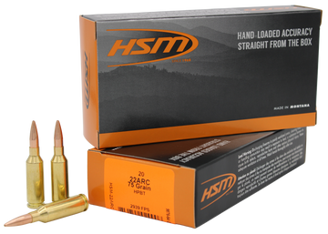 HSM Varmint 22 ARC 75gr Hollow Point Boat Tail 20 Rd - Box or Case