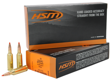 HSM Varmint 22 ARC 55gr V-Max 20 Rd - Box or Case