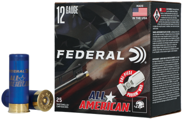 Federal All-American 12 Gauge 2.75" 1 1/8 oz #7.5 Shot 25 Rd - Box or Case