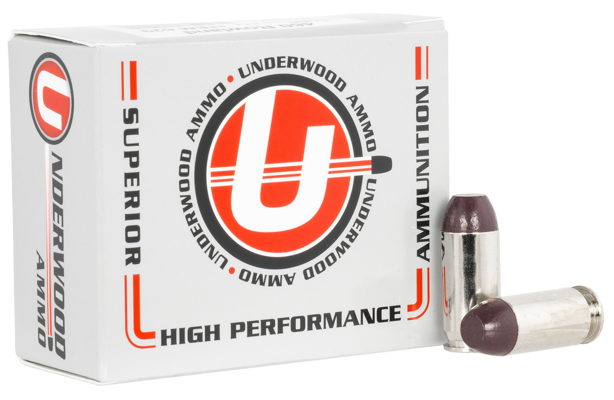 Underwood Ammo 460 Rowland 255gr Hard Cast Flat Nose - Box or Case