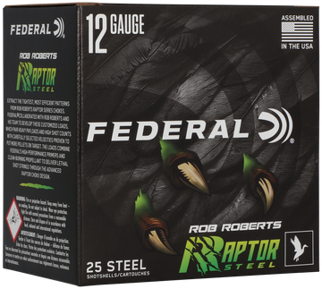 Federal Rob Roberts Raptor Steel 12 Gauge 3" 1-3/8 oz #3 Shot 25 Rd - Box or Case