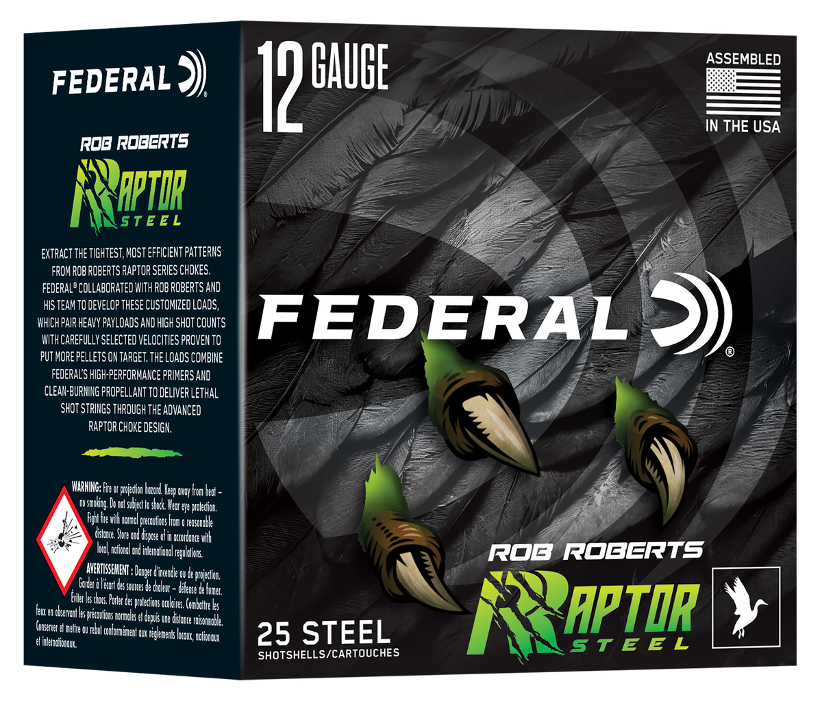 Federal Rob Roberts Raptor 12 Gauge 3" 1-3/8 oz #4 Shot 25 Rd - Box or Case