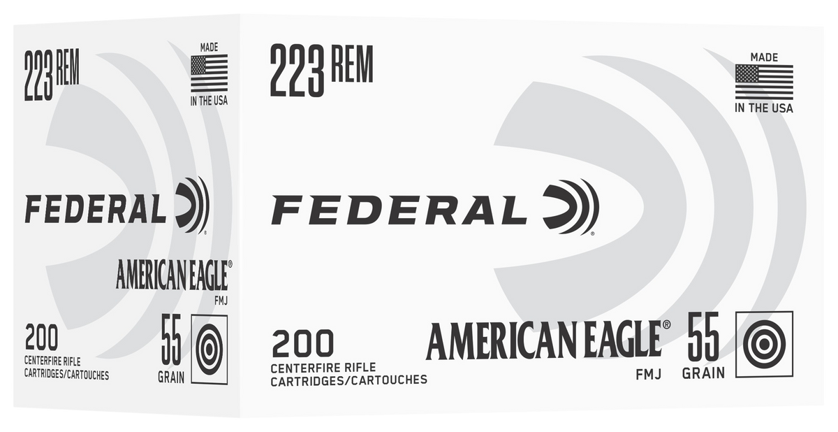Federal American Eagle .223 Rem 55gr FMJ - Box or Case