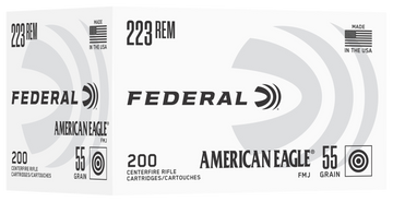 Federal American Eagle .223 Rem 55gr FMJ - Box or Case