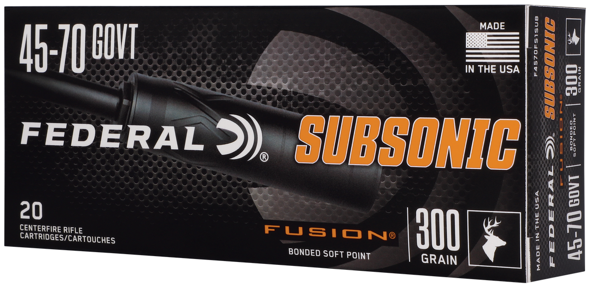 Federal Fusion 45-70 Government 300gr Fusion Soft Point 20 Rd - Box or Case