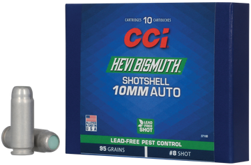 CCI HEVI-Bismuth 10mm Auto 95gr #8 Bismuth Shotshell - Box or Case