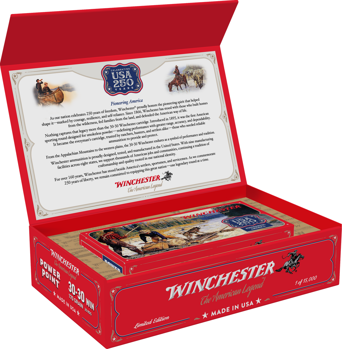 Winchester Ammo USA 250th Commemorative 30-30 Win 170gr Power Point - Box or Case