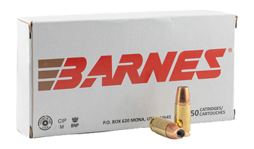 Barnes Bullets 9mm Luger 115gr Semi Jacketed Hollow Point 20 Rd - Box or Case